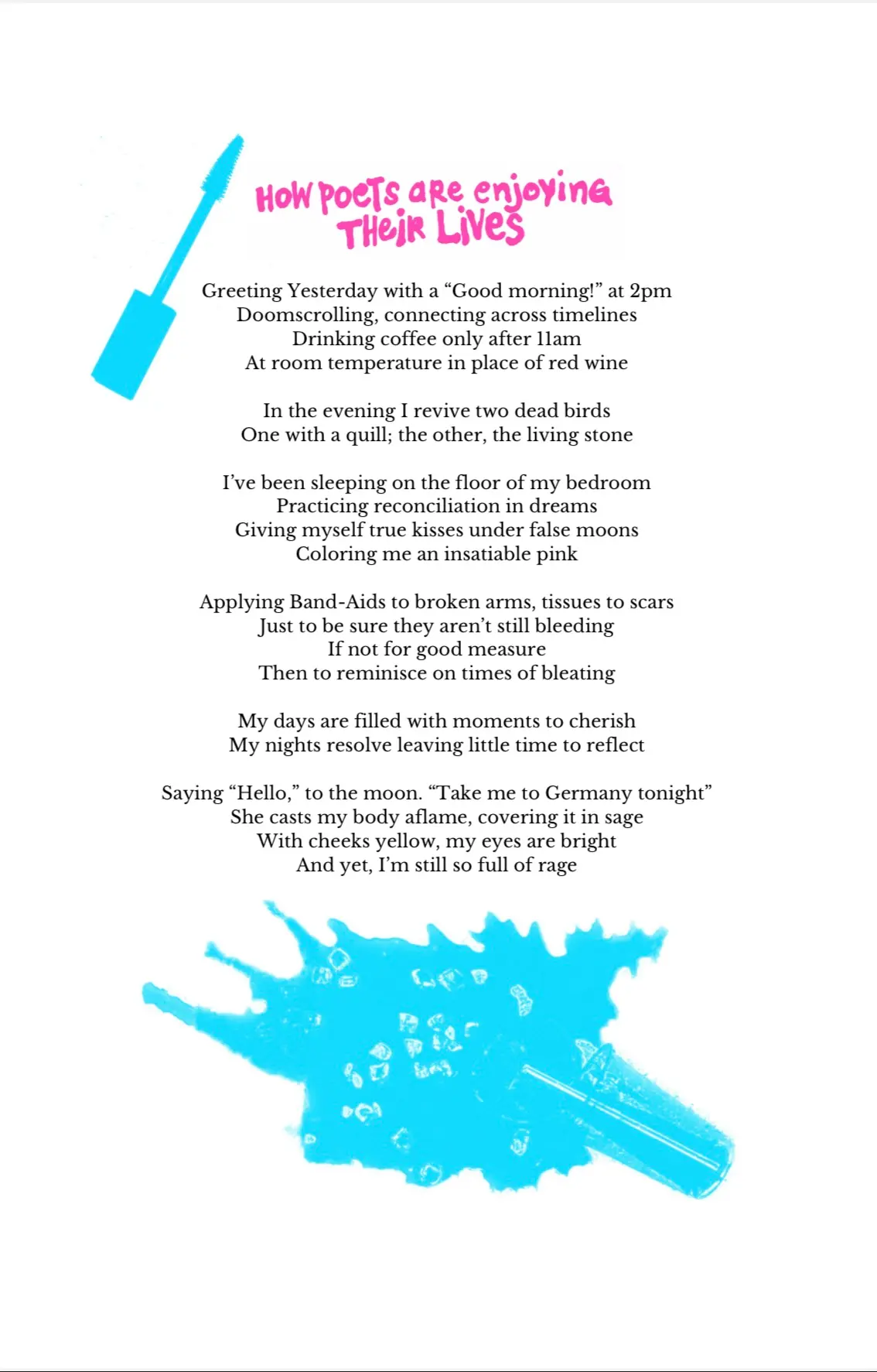 how poets are enjoying their lives by brian graves, 2023